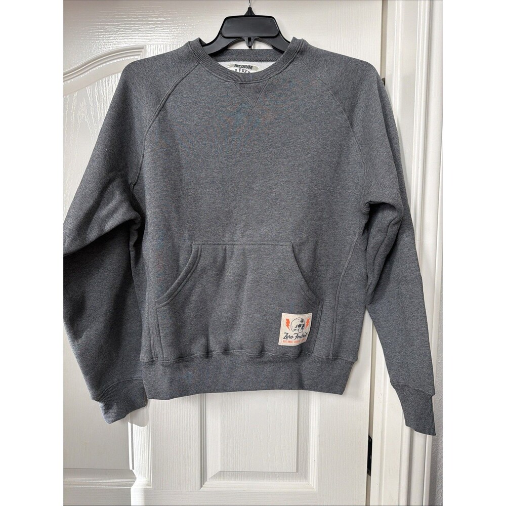 Zero Foxtrot Sweatshirt Gray Front Pocket Sweater Relaxed Fit Men’s Medium